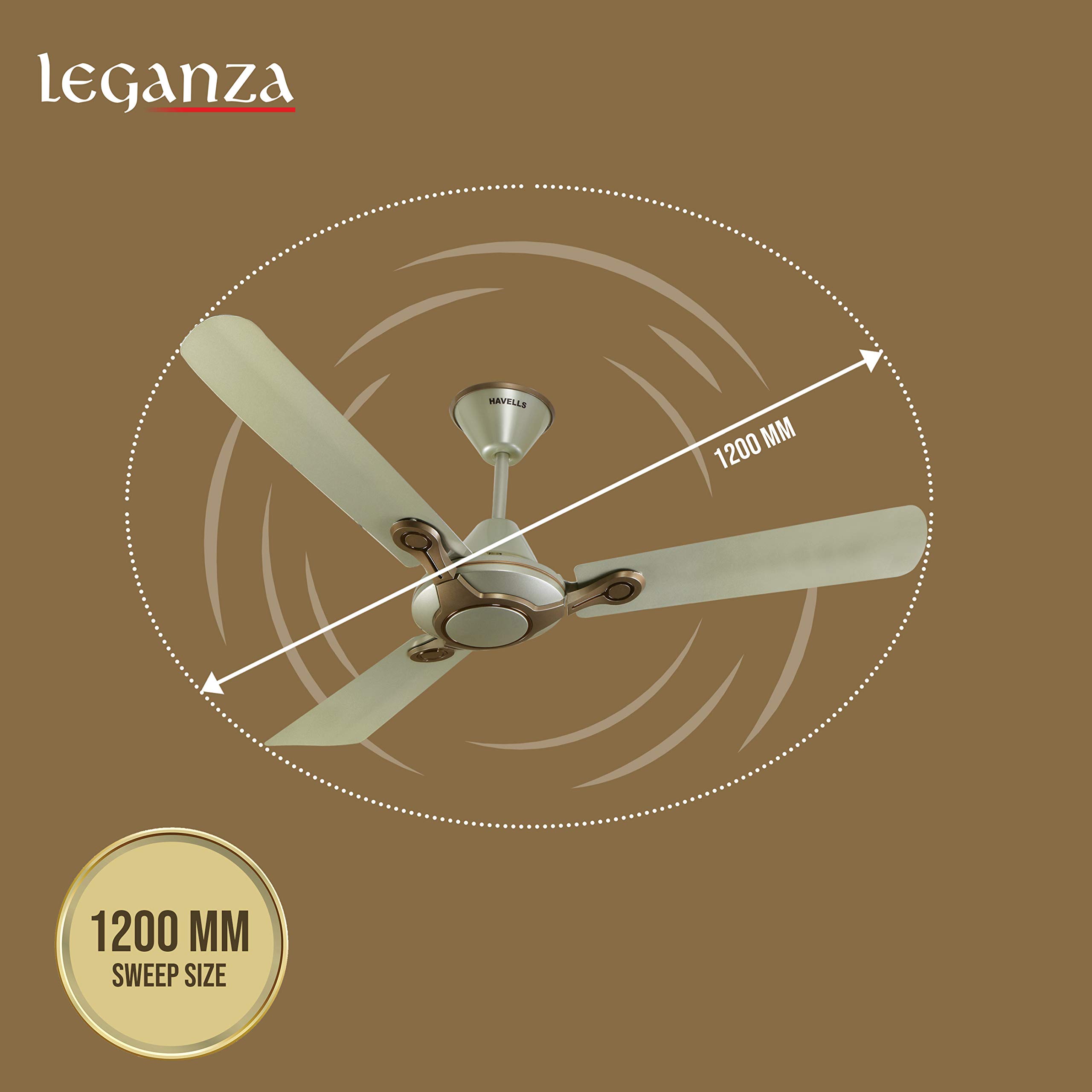 Havells Leganza Ceiling Fan - Bronze Gold -7