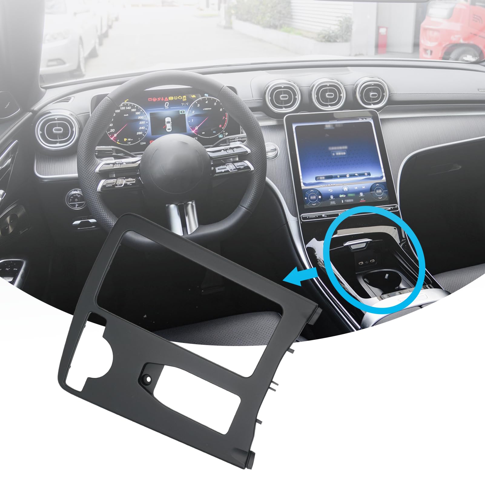 Image secondaire de MangWany Porte-gobelet pour Console Centrale W204 C-E 2046800107