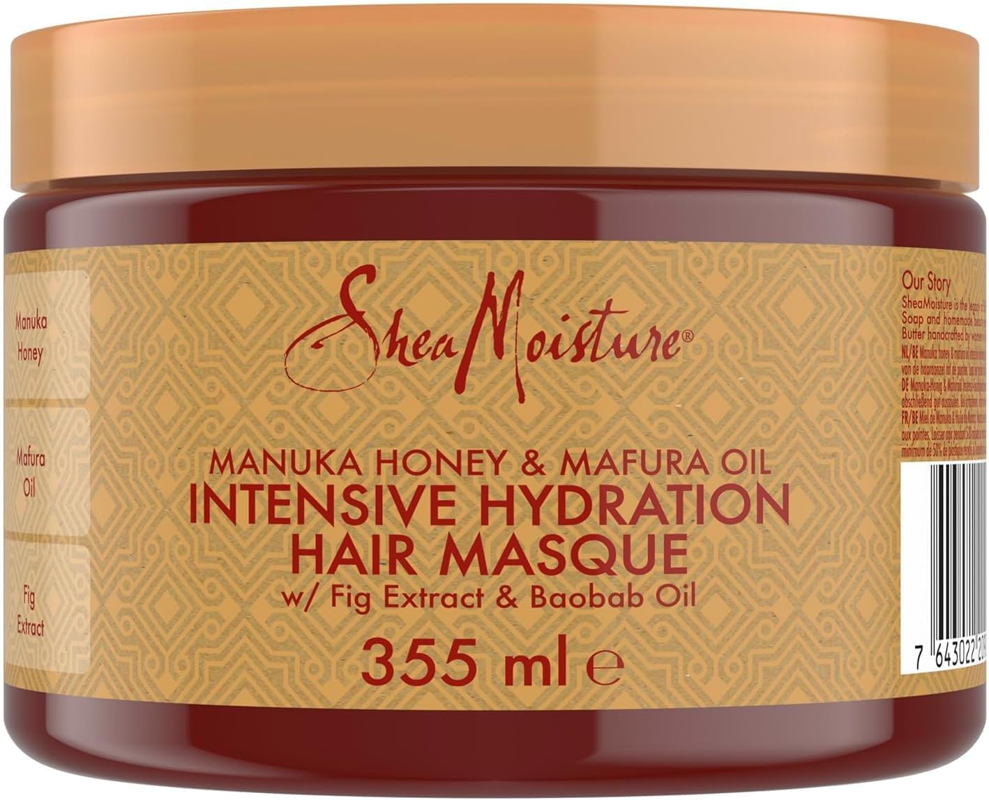 Manuka Honey & Mafura Oil Intensive Hydration Hair Mask sulphate and silicone free for dry, damaged hair 355 ml