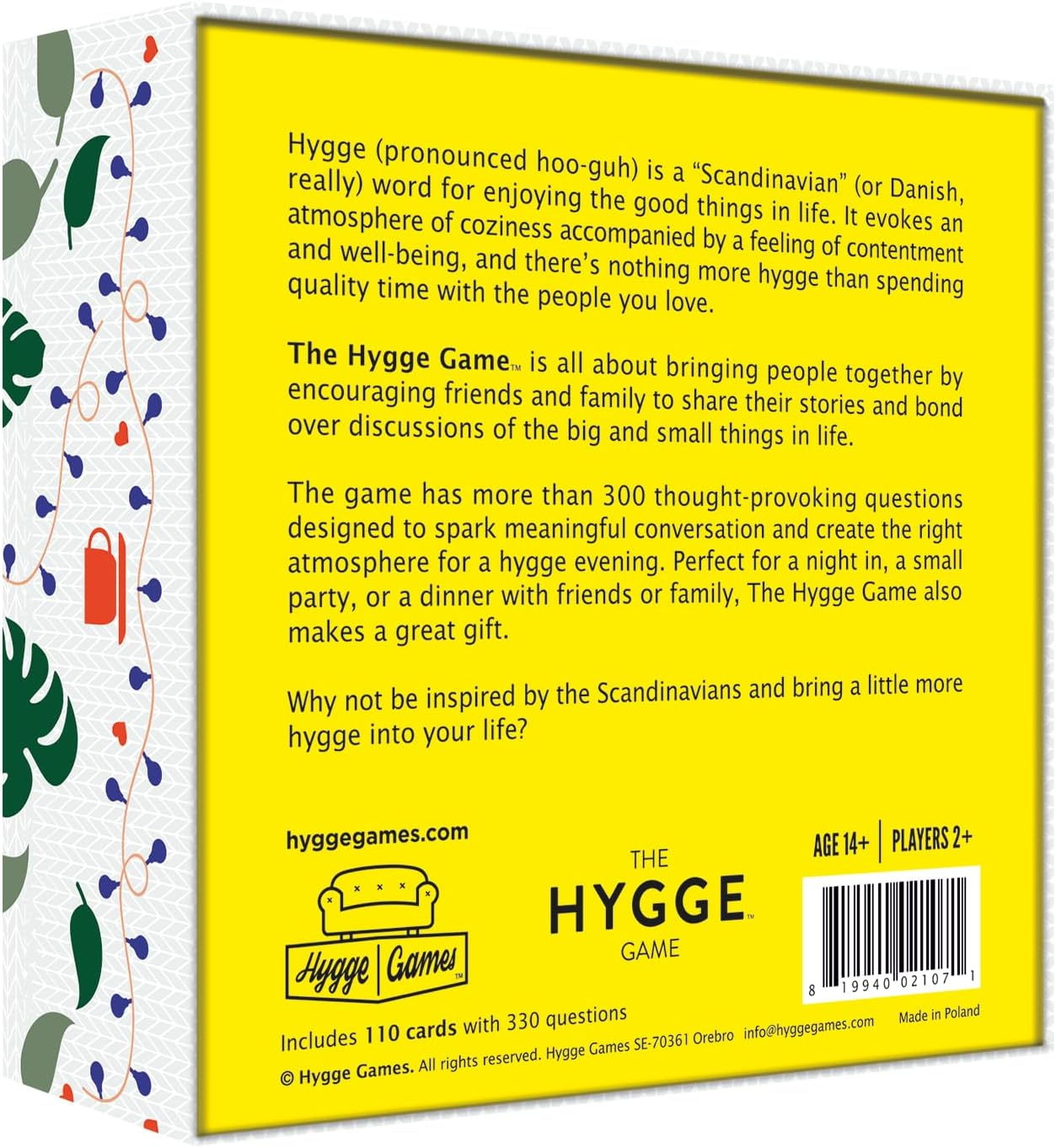 The Hygge Game - Cozy Conversation In Pleasant Company Multicolored, White,14 years