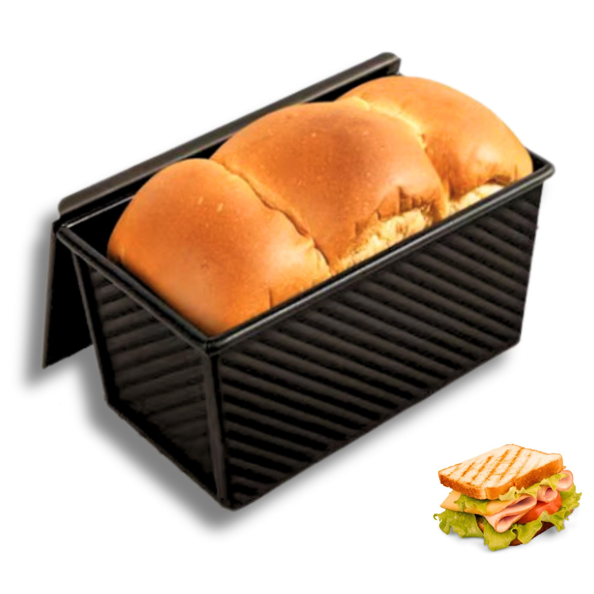 Moule à Pain De Mie Antiadhésif Avec Couvercle - Cerf Dellier