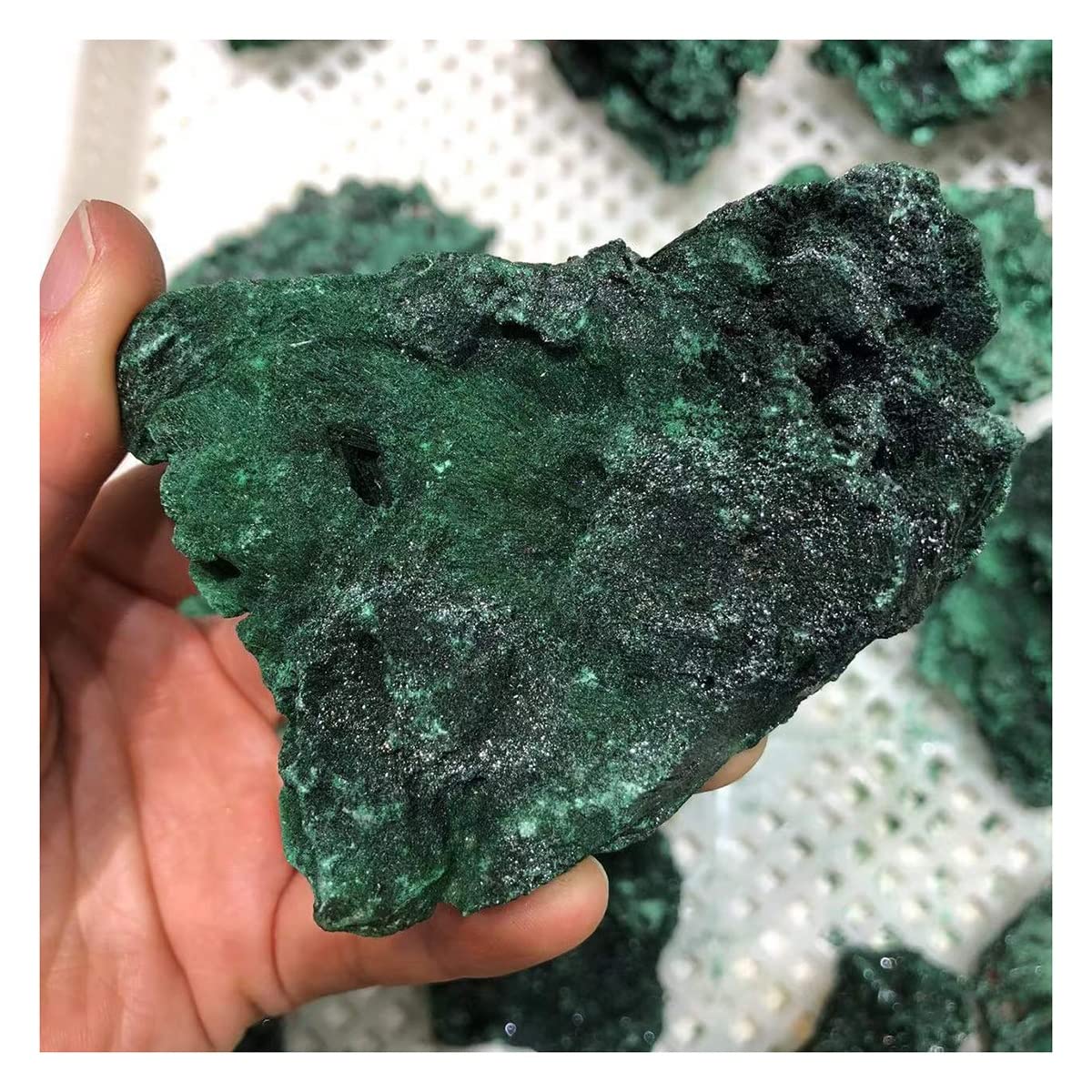 Grosses particules malachite pierre quartz naturel pour remplacer le paillage classique