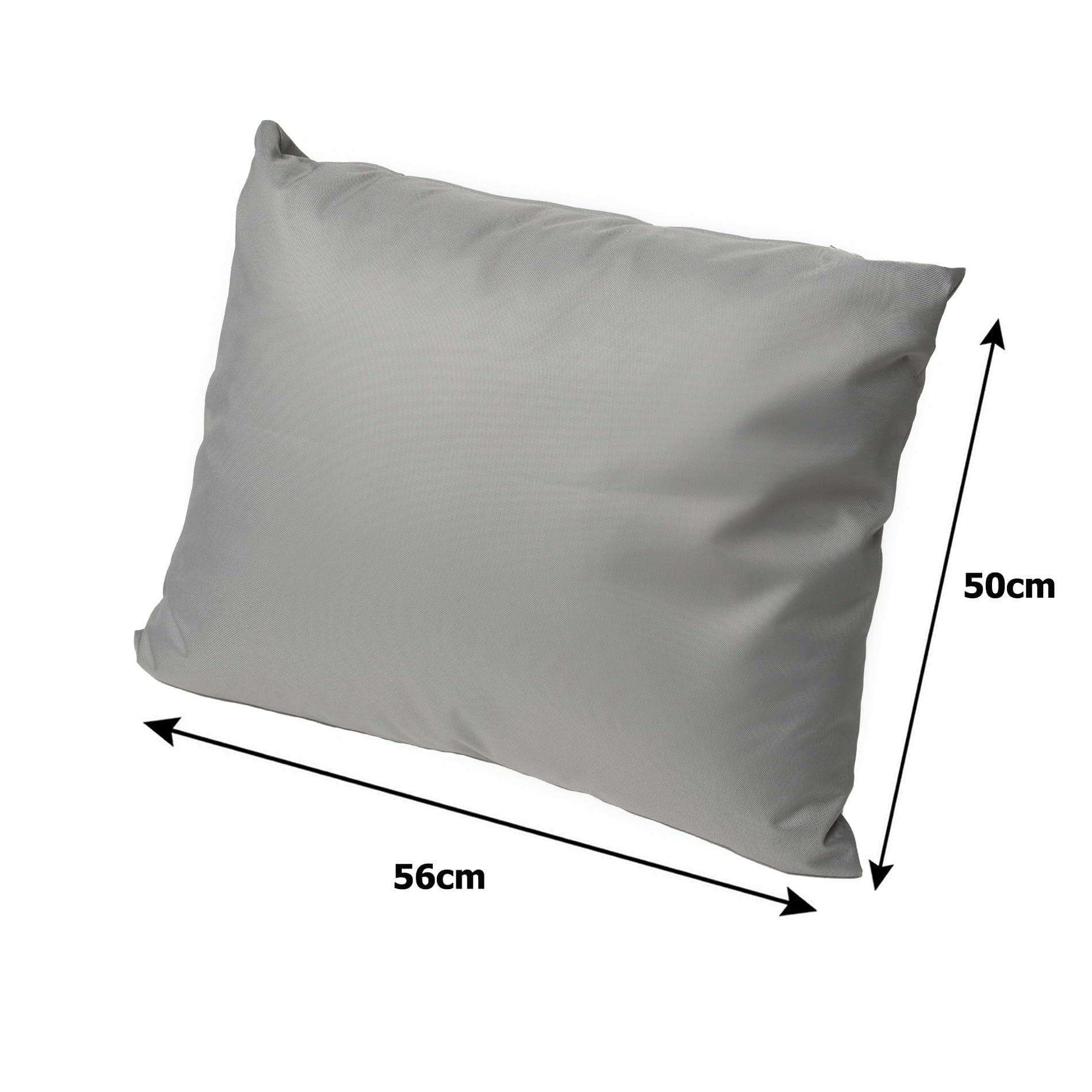 Cojín para Banco de Jardín con Respaldo - SET - Cojín Doble Cara para Columpio y Banco - Disponible en Varios Colores y Tamaños (Gris claro, 130x60x50 cm)