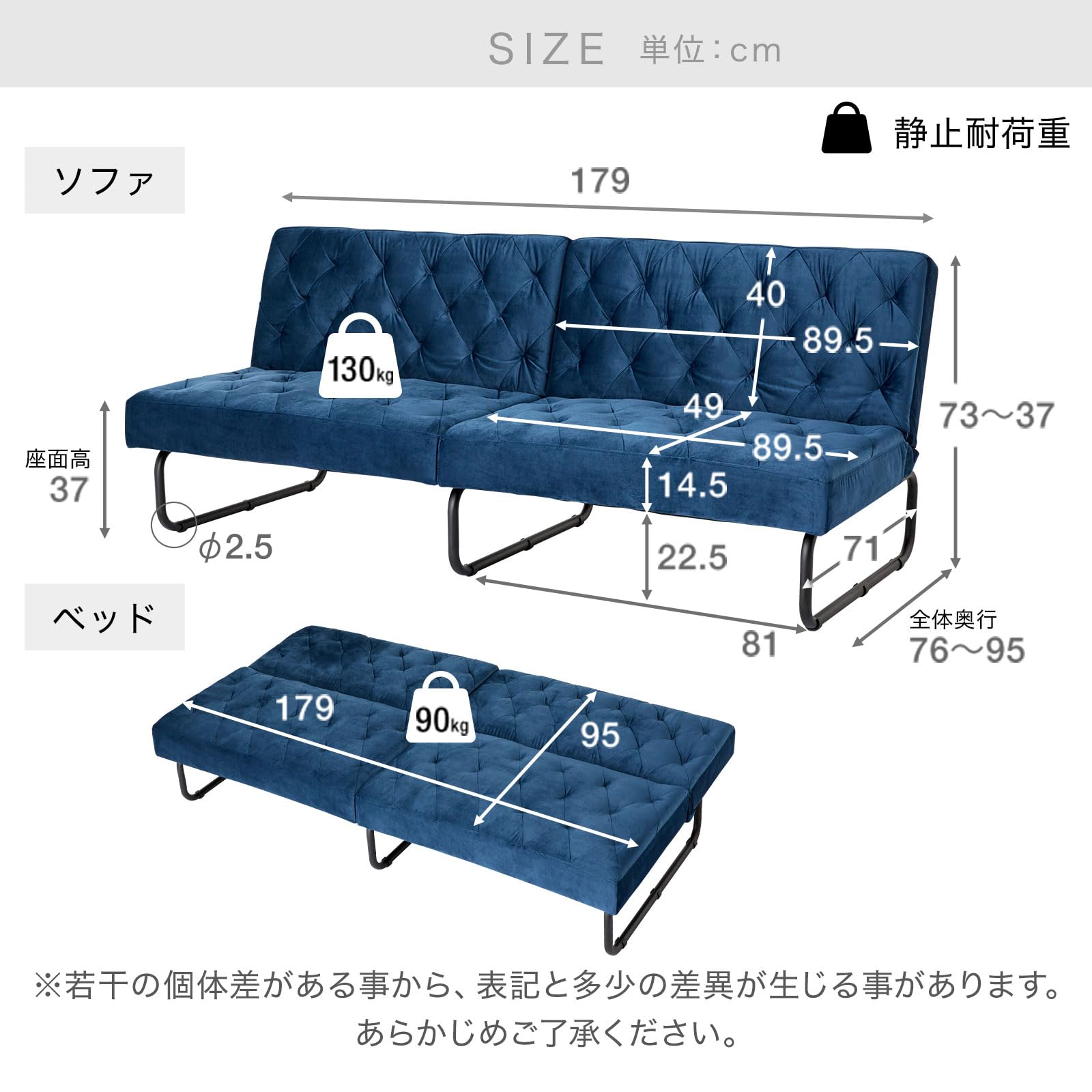 Amazon.co.jp: LOWYA ロウヤ ソファ ソファベッド リビング