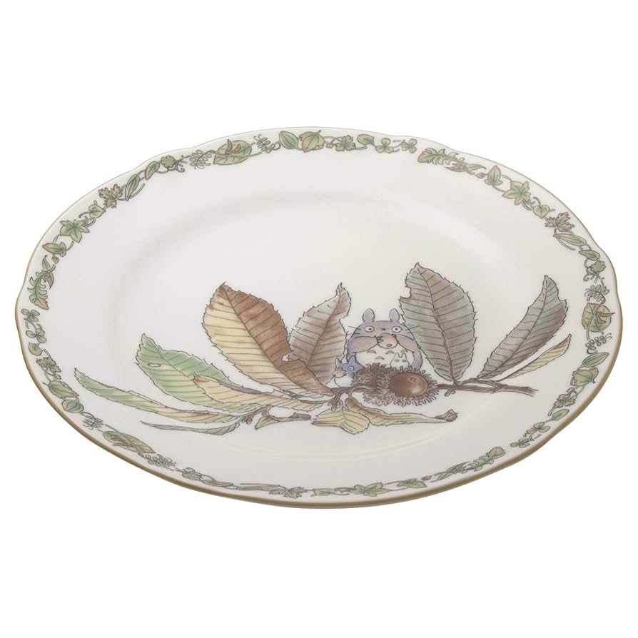 となりのトトロ　ノリタケ プレート 23cm 電子レンジ対応 4枚セット　ジブリ 楽天市場】ジブリ グッズ となりのトトロ 23cmプレート さる