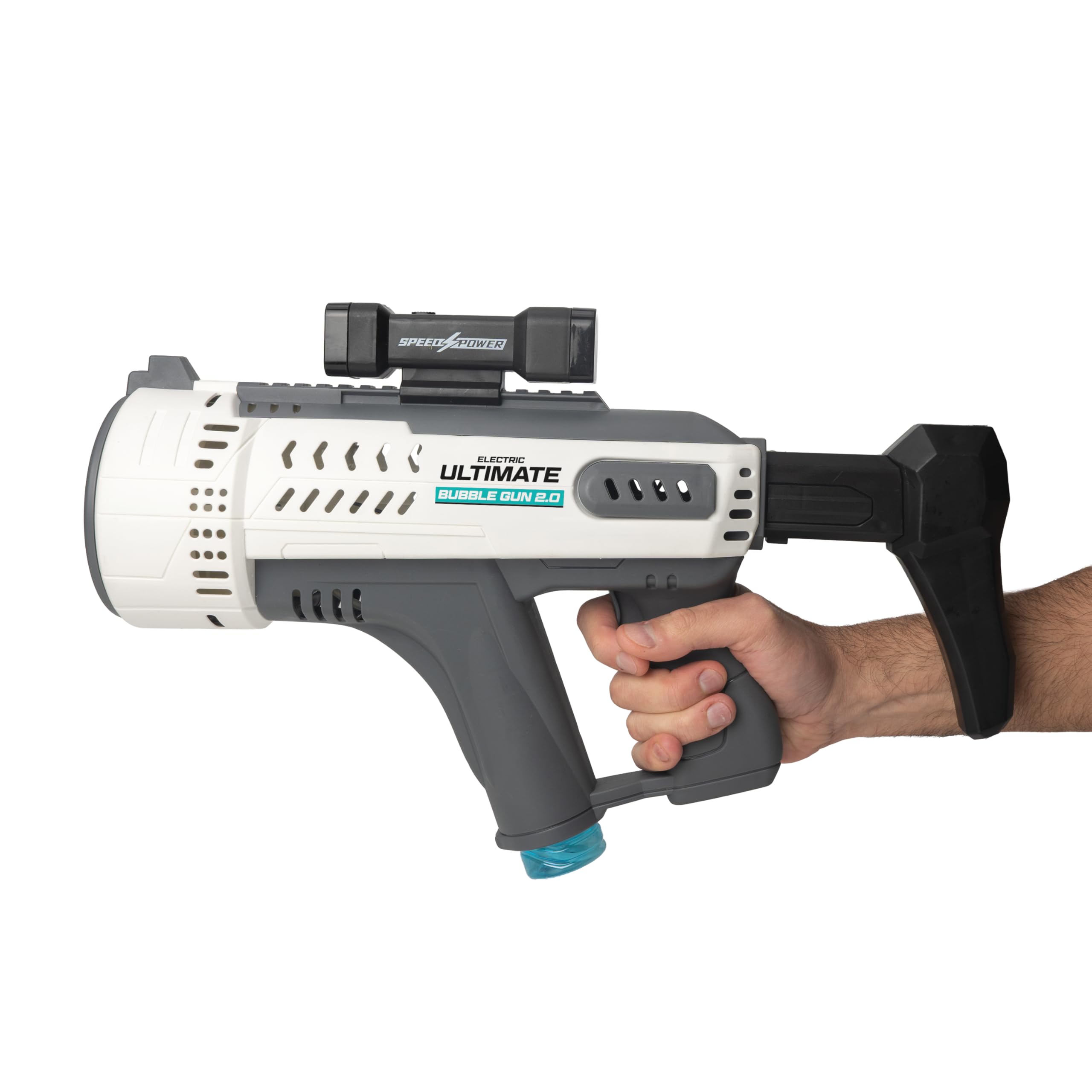 RED5 Electric Ultimate Bubble Gun 2.0 with Colour Changing Light Scope