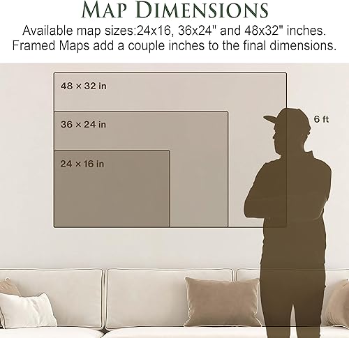 Miniatura 7 de GEOJANGO Mapa de viaje del mundo personalizado con alfileres, lienzo estirado de pared grande, póster enrollado o mapa enmarcado, Voyager 1 hecho a