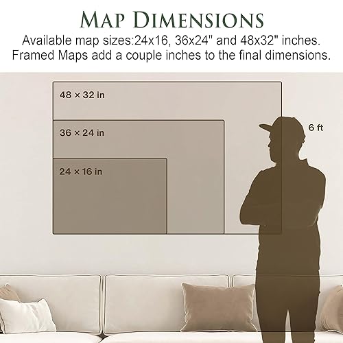 Miniatura 8 de Personalized Push Pin World Travel Map with Pins - Large Wall Art Stretched Canvas, Rolled Poster, or Framed Map - Voyager 2 Handmade Custom Map