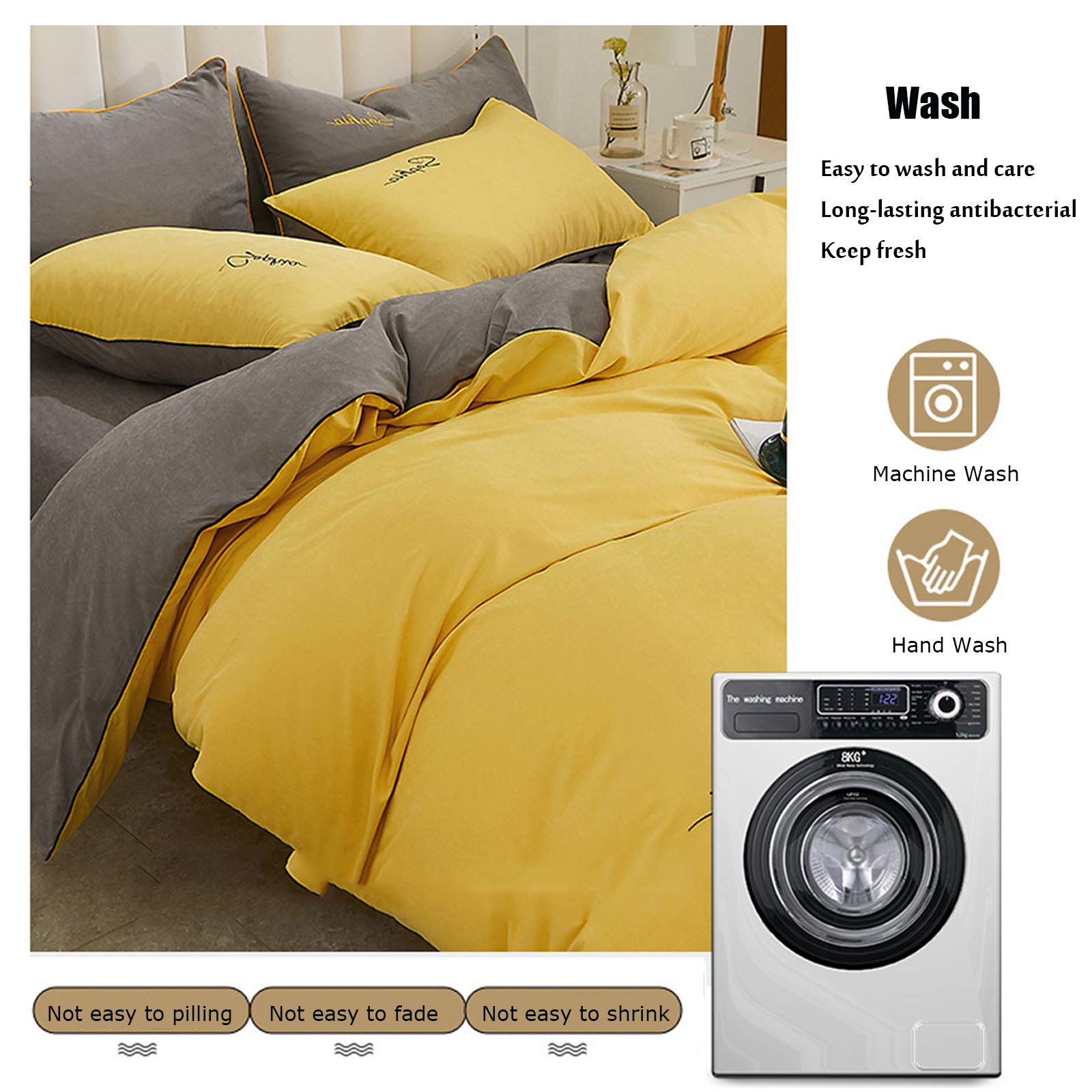 DreamLoom | Set Copripiumino In Velluto Per Un Comfort Lussuoso In Camera Da Letto E Un Arredamento Moderno - Foto 7