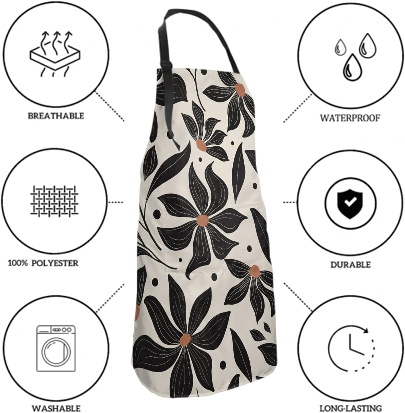 Giwawa Hairstylist Aprons for Women Funny Hair Cutting Aprons for Salons Home - Image 3