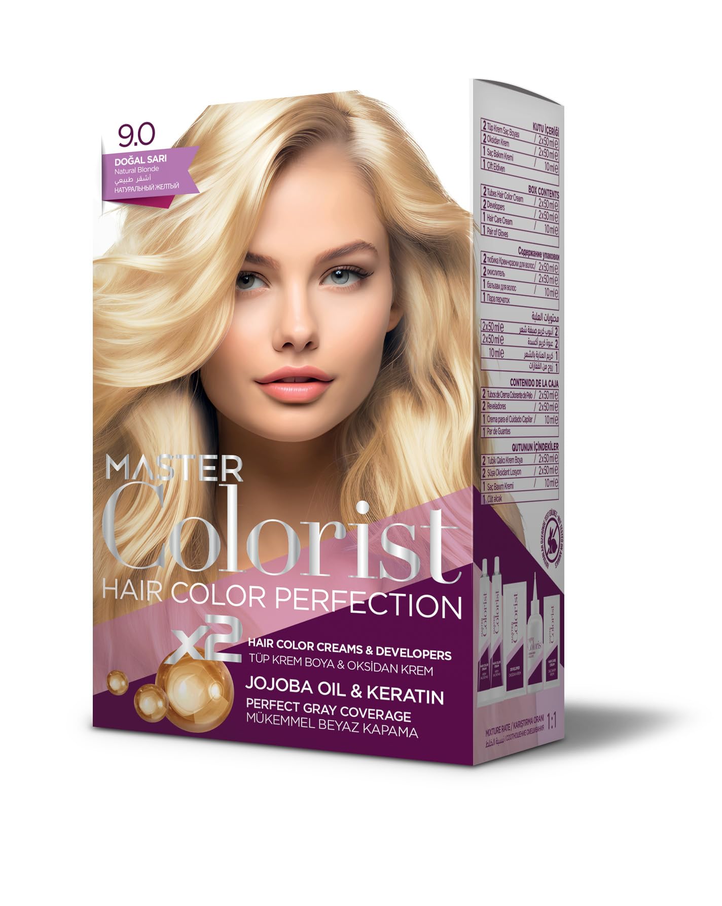 Set Saç Boyası 9.0 Doğal Sarı