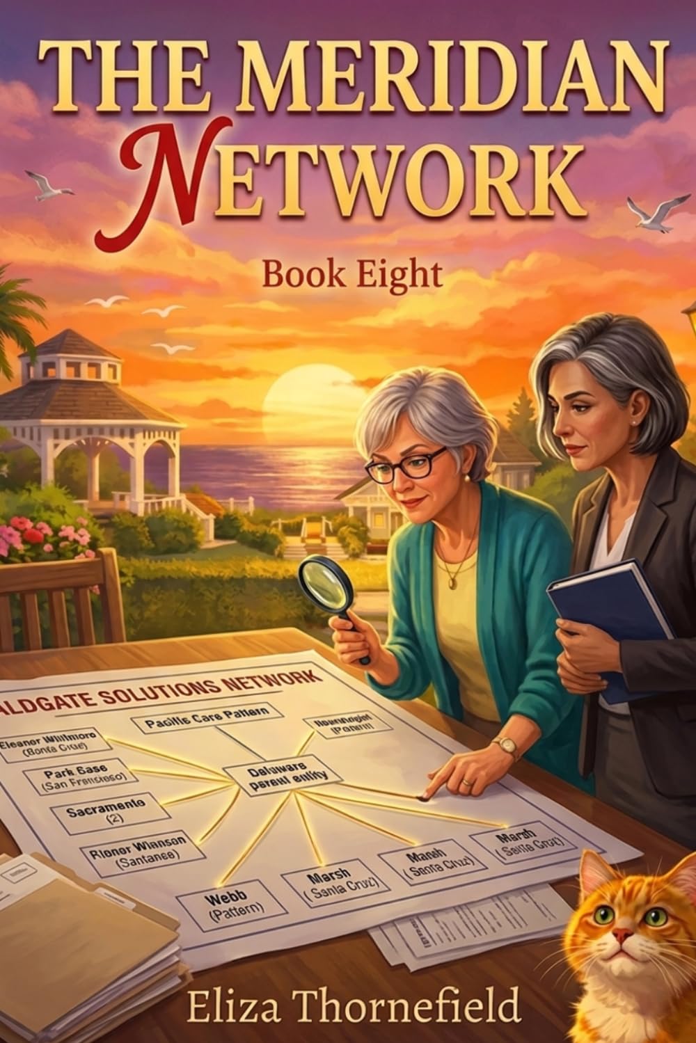 The Meridian Network: A Senior Sleuth Cozy Mystery (Sunset Village Mystery Club)