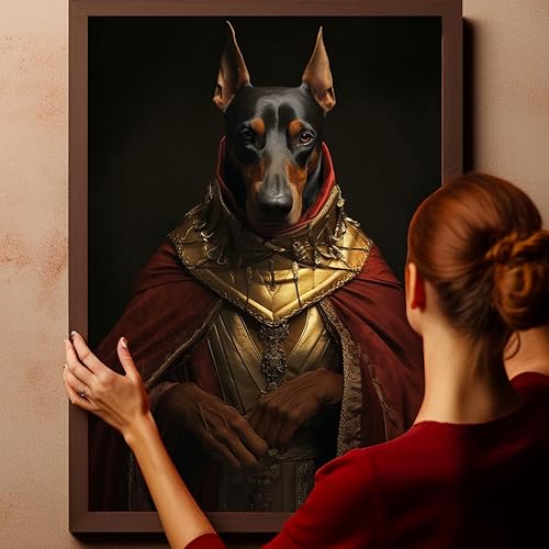 Miniatura 490 de Thuan Chow Chow Retrato de mascota con disfraz real de perro en un disfraz retrato de perro con vestimenta Retrato medieval de mascota retrato