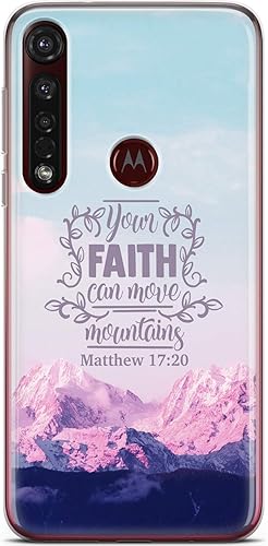 Miniatura 4 de Funda para teléfono compatible con Motorola Edge + Moto G9 G8 Plus G7 Play Power Z4 Matthew 1720 de silicona ligera TPU inspirador diseño delgado