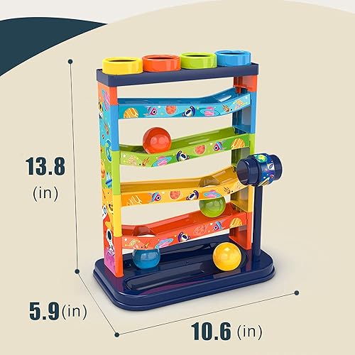 Miniatura 6 de YVV Pound a Ball para niños pequeños y niñas, juguete educativo educativo de aprendizaje, juguetes de actividad, juguete de ejercicio para niños