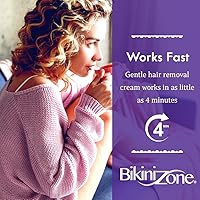 Vista 2 de Bikini Zone Creme Hair Reomer Sensitive Bikini Area, 2 oz (2 unidades)