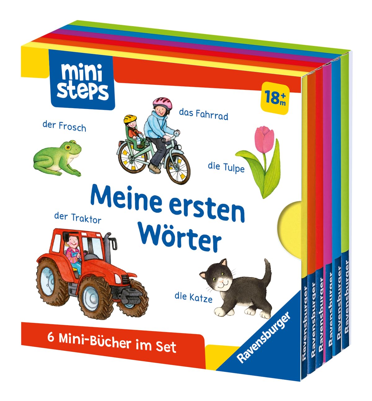 ministeps: Mein erster Bücher-Würfel: Meine ersten Wörter (Bücher-Set): Ab 12 Monate