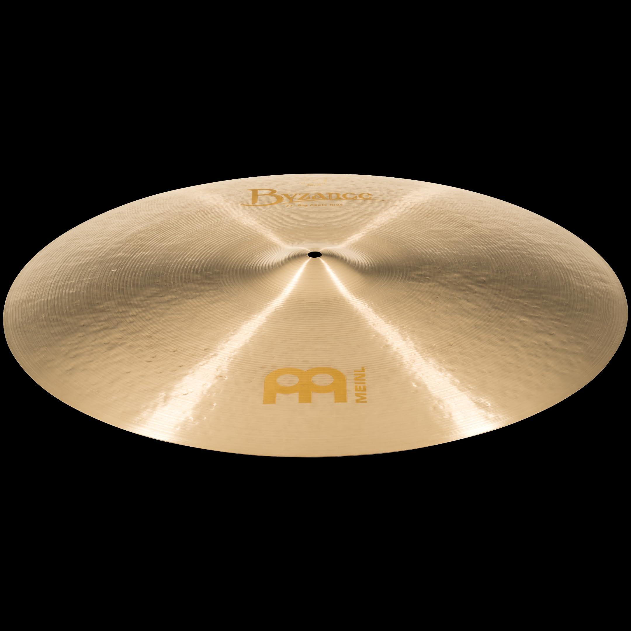 Meinl Cymbals Byzance Jazz Cymbale Big Apple Ride 22 pouces (55,88cm) pour Batterie – Bronze B20, Finition Traditionnelle (B22JBAR)