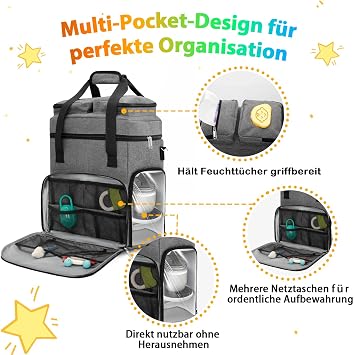Carrying Case Compatible with Baby Brezza Formula Pro Advanced Portable Device Storage Bag with Shoulder Strap and Accessory Pockets
