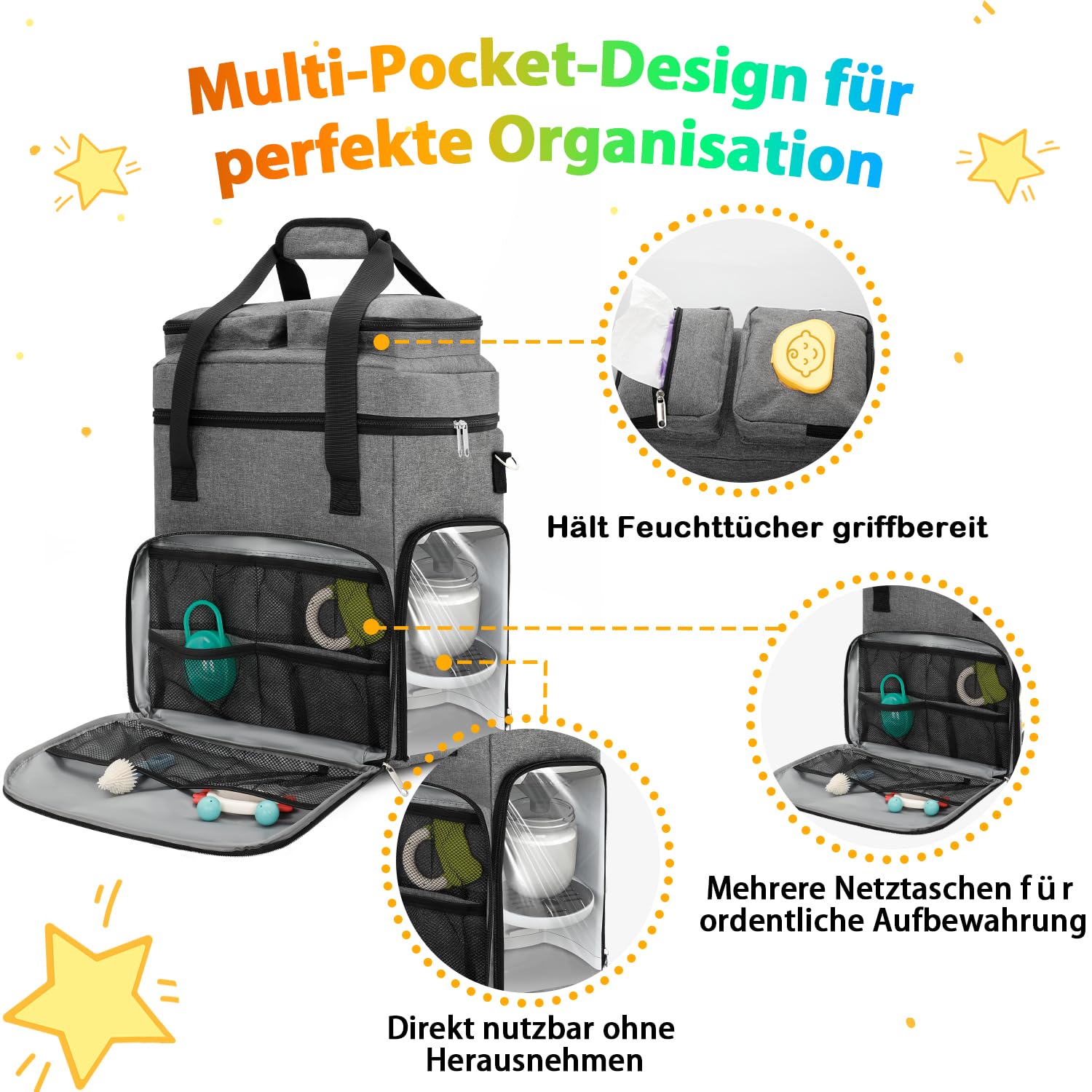 Torba do przenoszenia, kompatybilna z Baby Brezza Formula Pro Advanced, organizer podróżny do Formula Maker z paskiem na ramię i przegródkami do przechowywania butelek i akcesoriów dla niemowląt