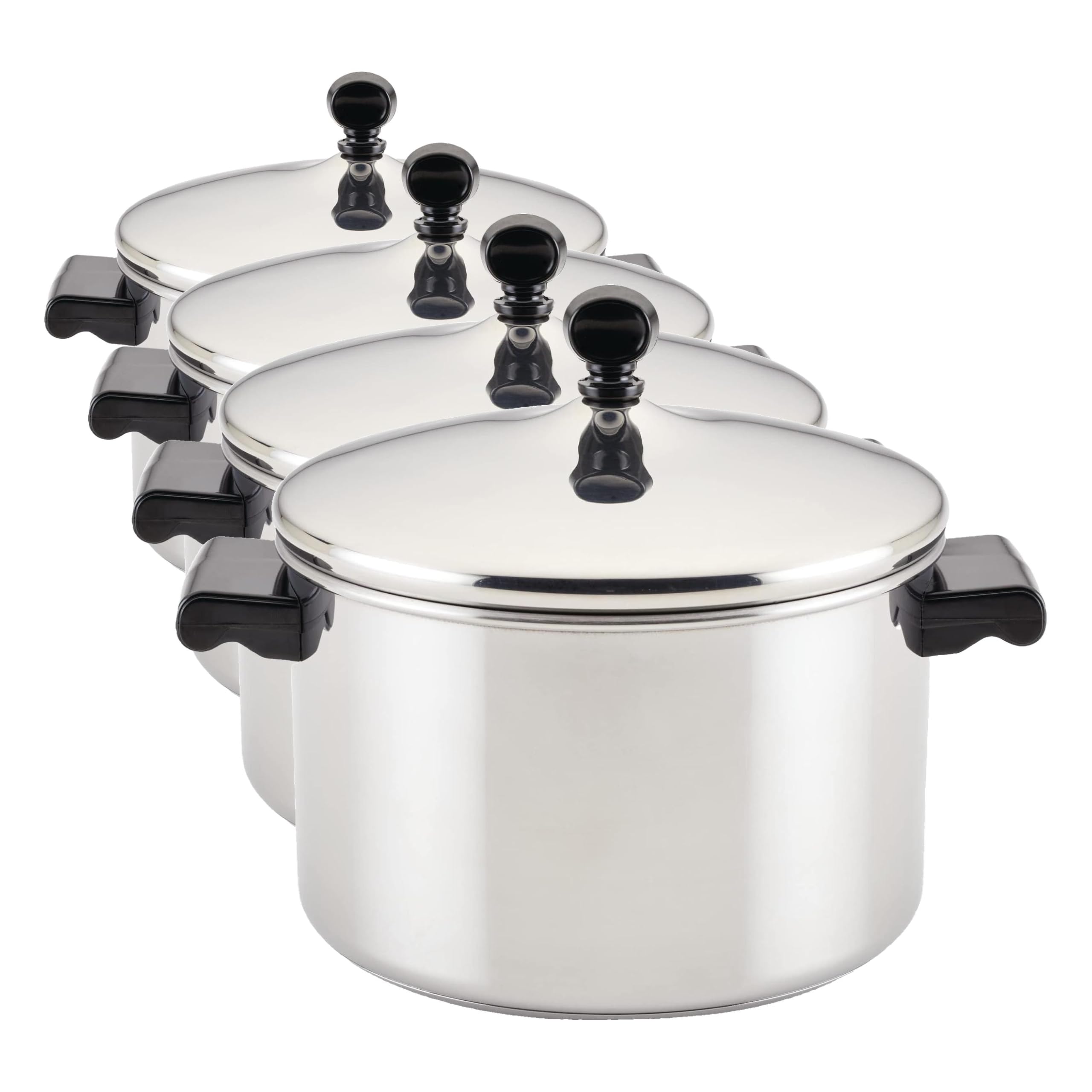 Farberware Classic Stainless Steel 4-Quart Covered Saucepot - - Silver (Pack of 4)