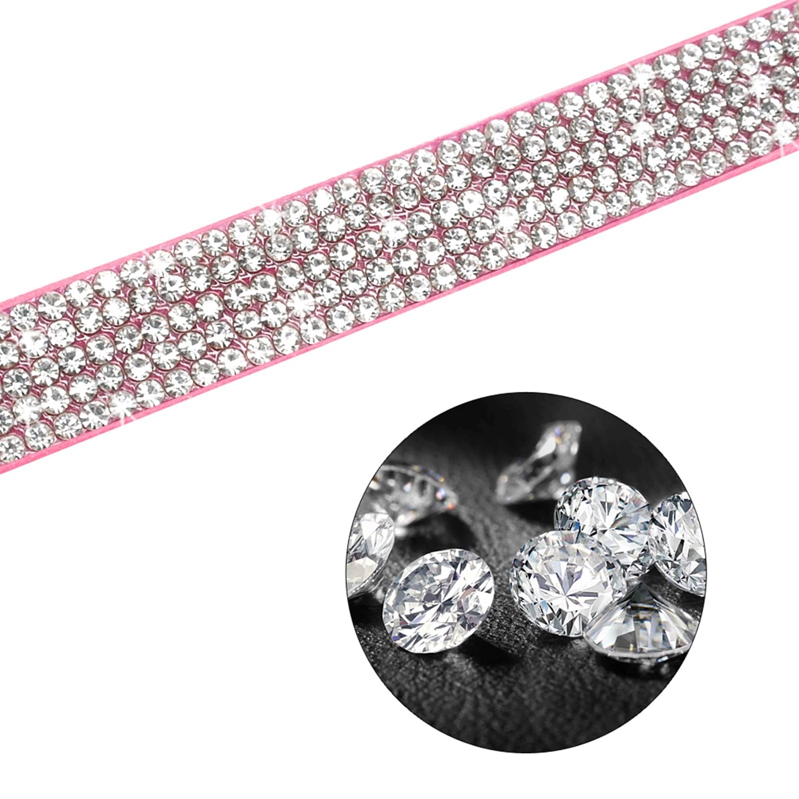 Gato Perro Mascota Diamante de imitación Correa Brillante para Caminar Caza Correr Actividades diarias Diamante Diamante de imitación Correa para Perros para Perros pequeños y Grandes Correas pa