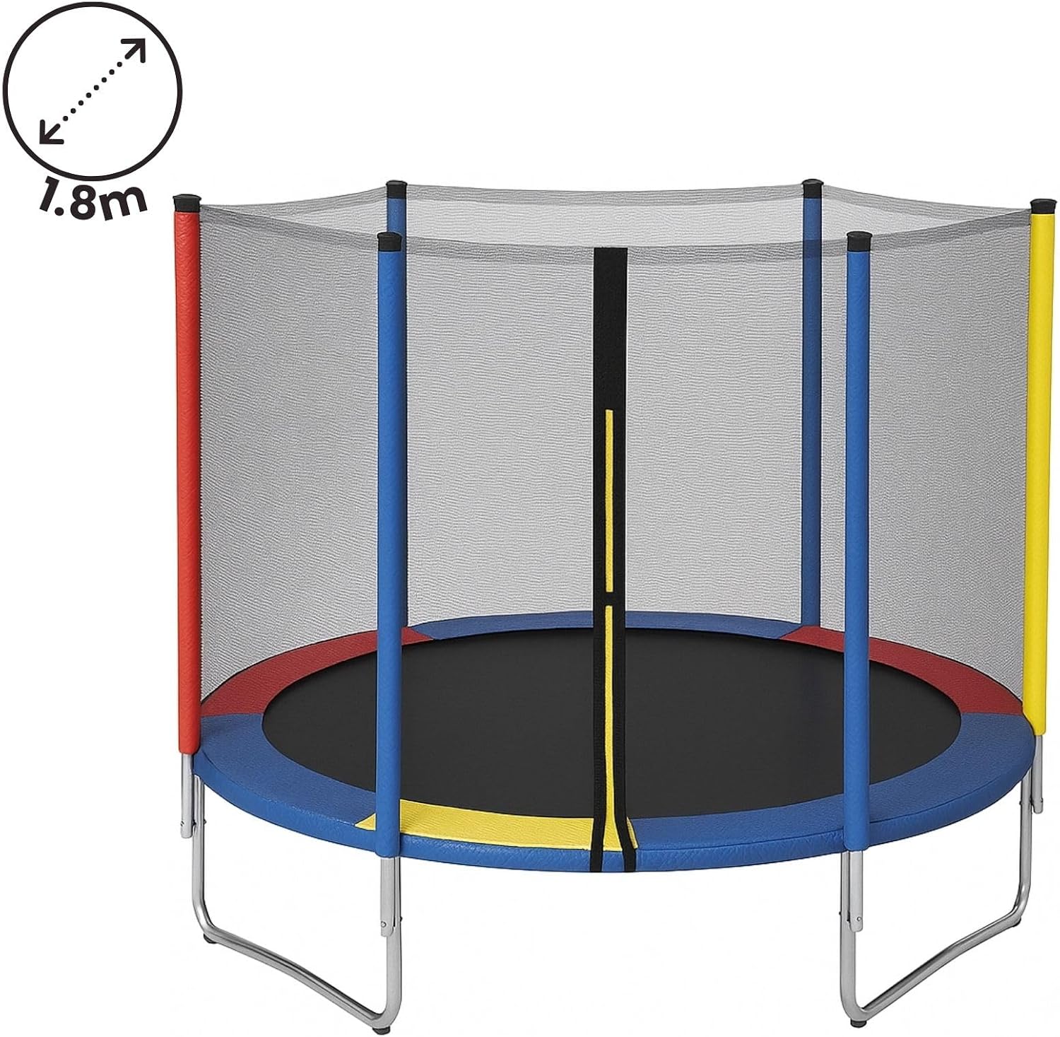 Cama Elástica Pula Pula 1,8m Trampolim Infantil Fechamento Zíper C/Lona reforçada