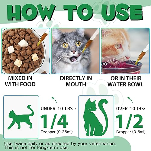 Miniatura 7 de Formulado específicamente para gatos, tratamiento natural de amplio espectro con probióticos, limpieza de hierbas, apoyo digestivo para todas las