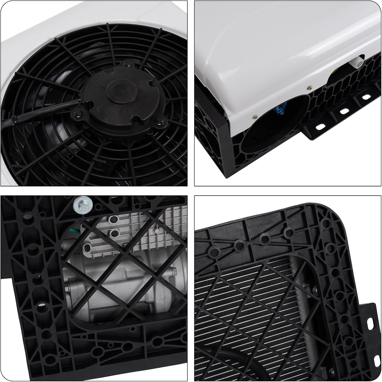 12V RV Air Conditioner, 12000BTU Truck Air Conditioner, Suitable For Motorhome Bus Tractor Automotive Air Conditioner, Vans and Other 12V AC Unit