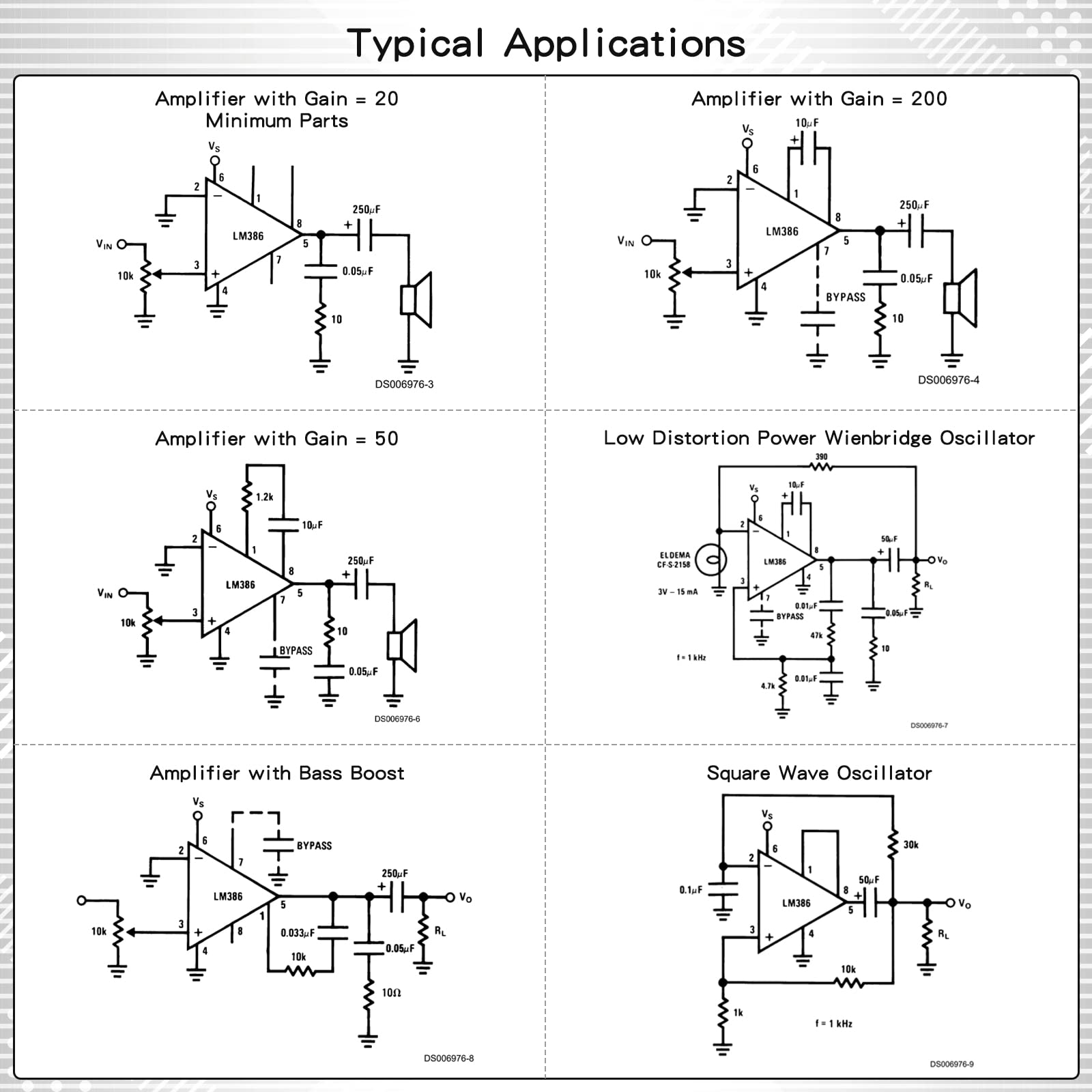 Módulo amplificador de audio LM386 20 veces ganancia