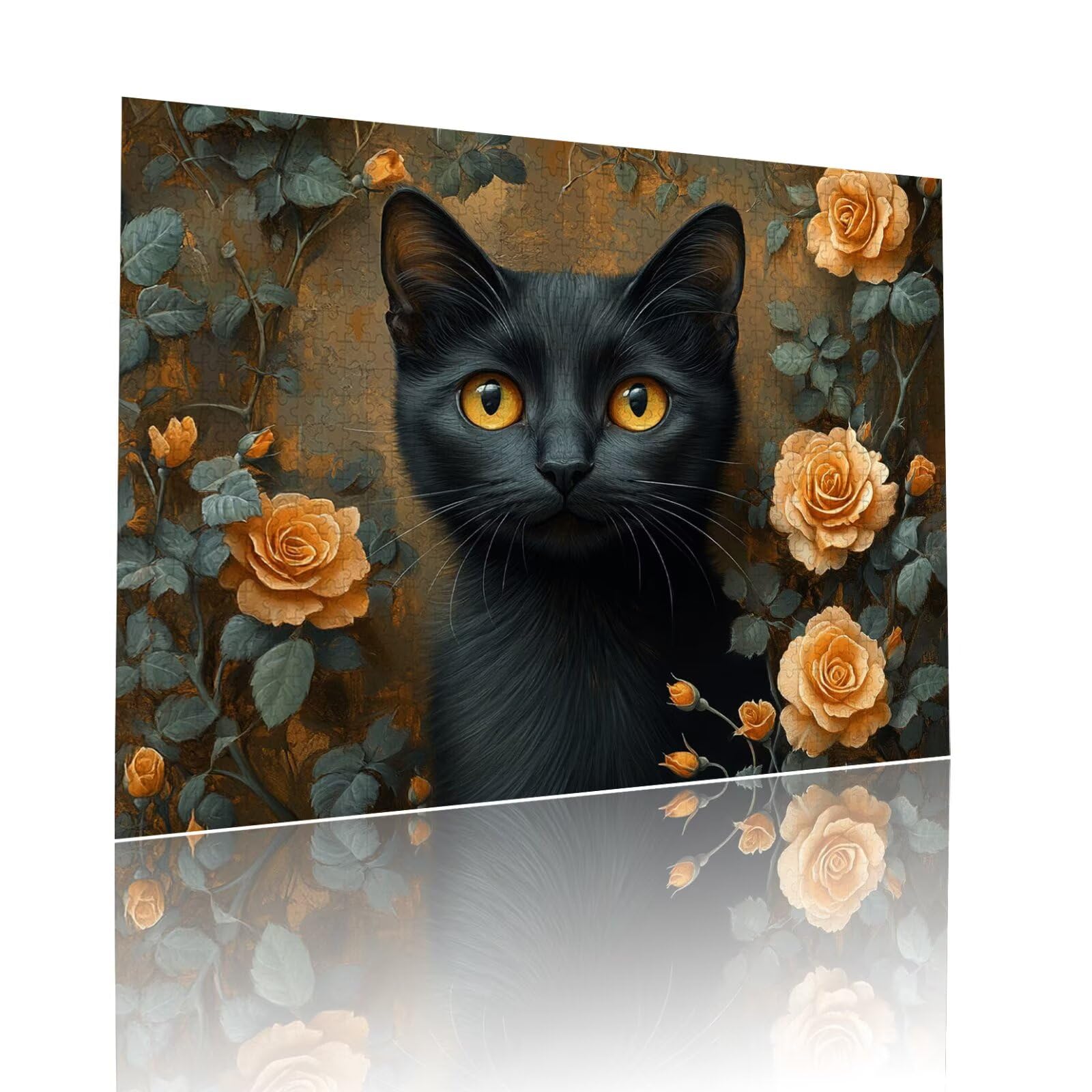 Puzzle Erwachsene 2000 Teile Katze Blume Educa Jigsaw für Kinder ab 8 Jahren Mädchen Jungen, Erwachsene Impossible Klassische Puzzles Schwer, Anspruchsvoll Spielspaß, Als Geschenke 70x99cm t-696