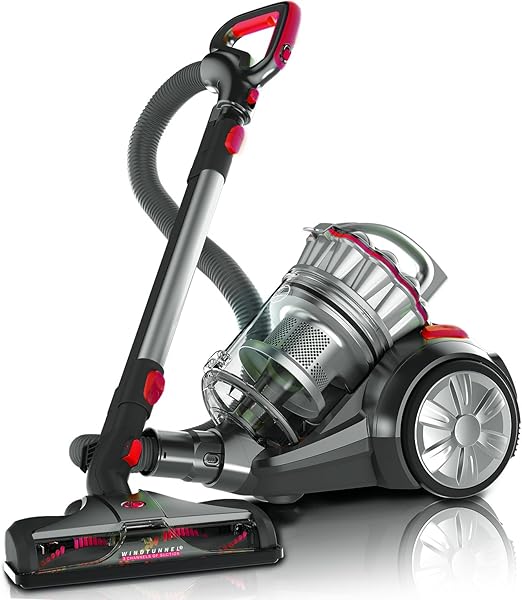 Hoover Pro Deluxe Bagless Canister Vacuum, Powered Nozzel, Above Floor