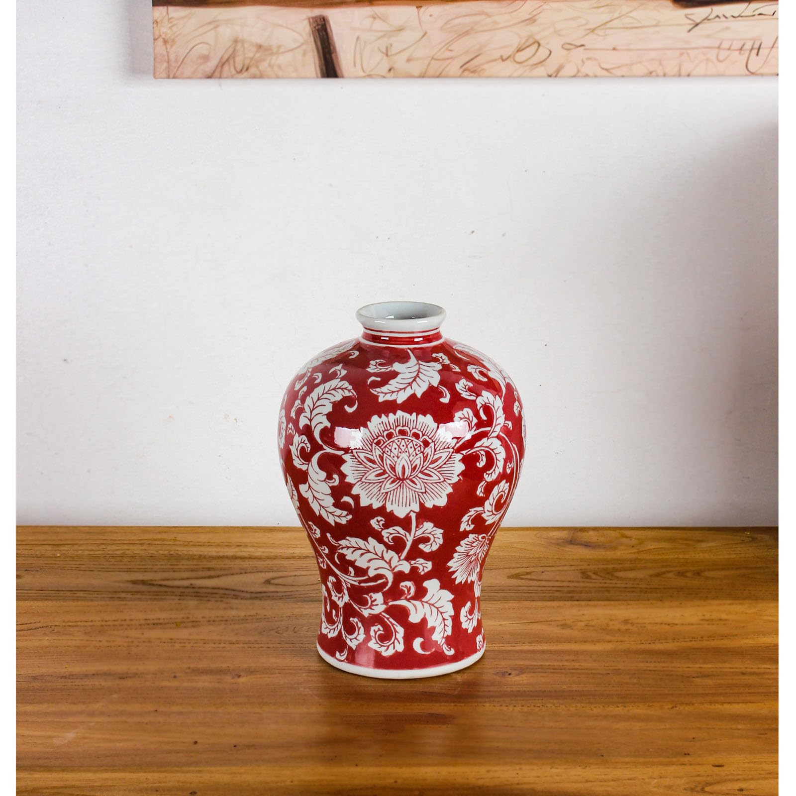 Elegancki wazon do dekoracji domu, ręcznie robiony wazon w stylu vintage Chinoiserie, nowoczesne estetyczne akcesoria domowe do salonu, sypialni, kuchni, prezentów