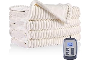 Electric Heated Blanket 72 x84 Inches Full Size White