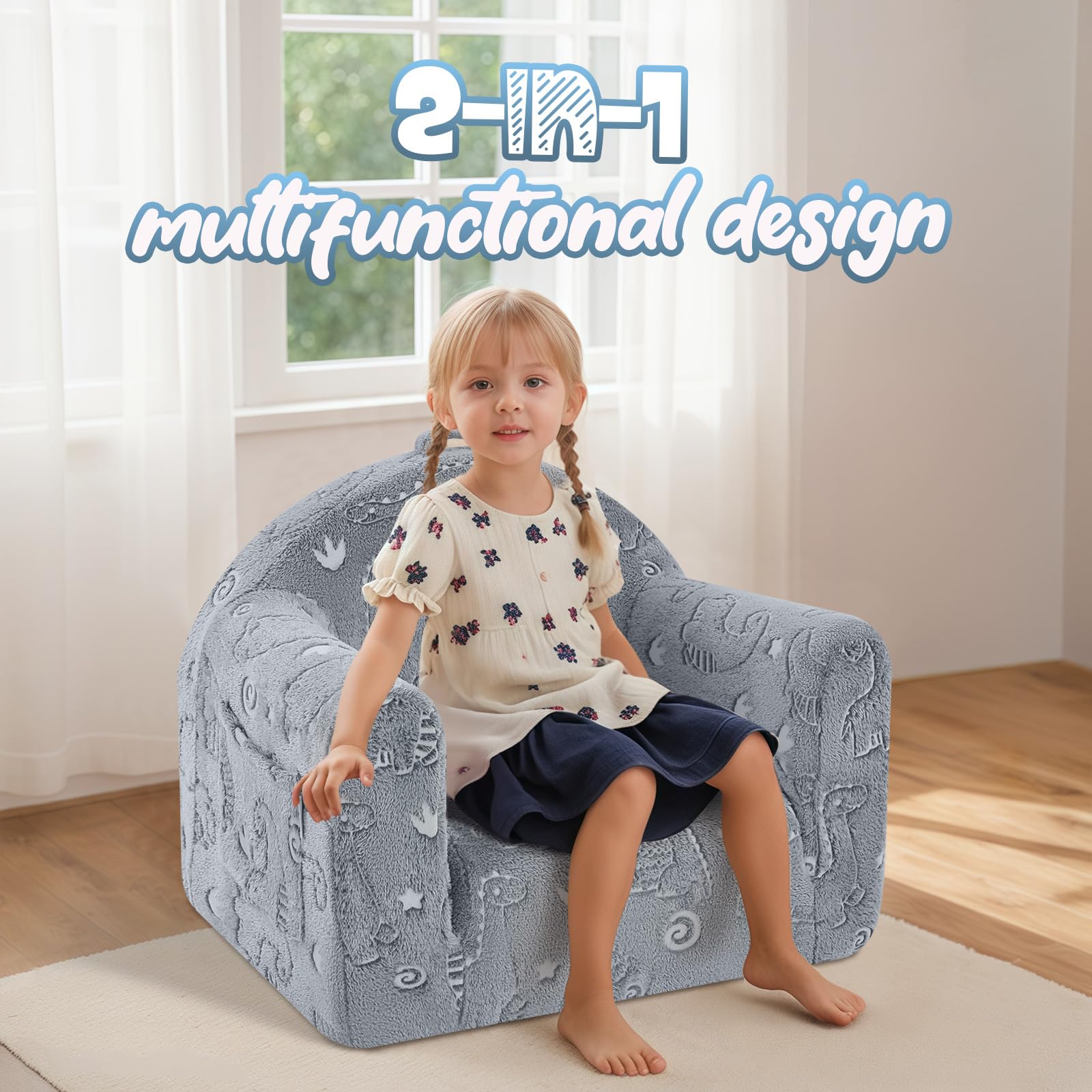 Opvouwbare Kinderen Sofa Kids Sofa Peuters Pluche Zachte Slaapbank Kinderen Vouwen Couch Kinderen Nest Slaap Sofa Kinderen Vouwen Bank Kinderen Nest Slaapbank