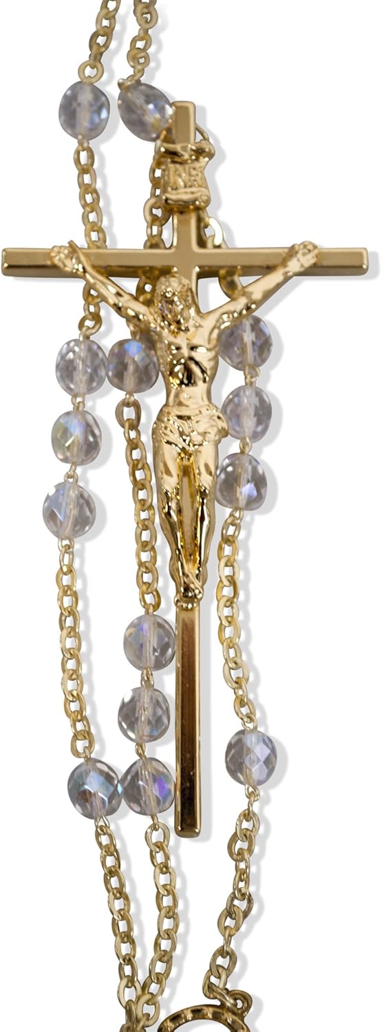 Venerare Catholic Crystal Wedding Rosary - Image 3
