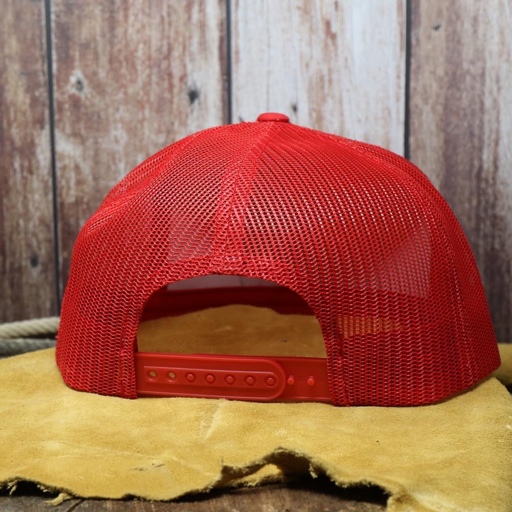 WHISKEY BENT HAT CO. The Cogburn Adjustable Hat (Red) - Image 5