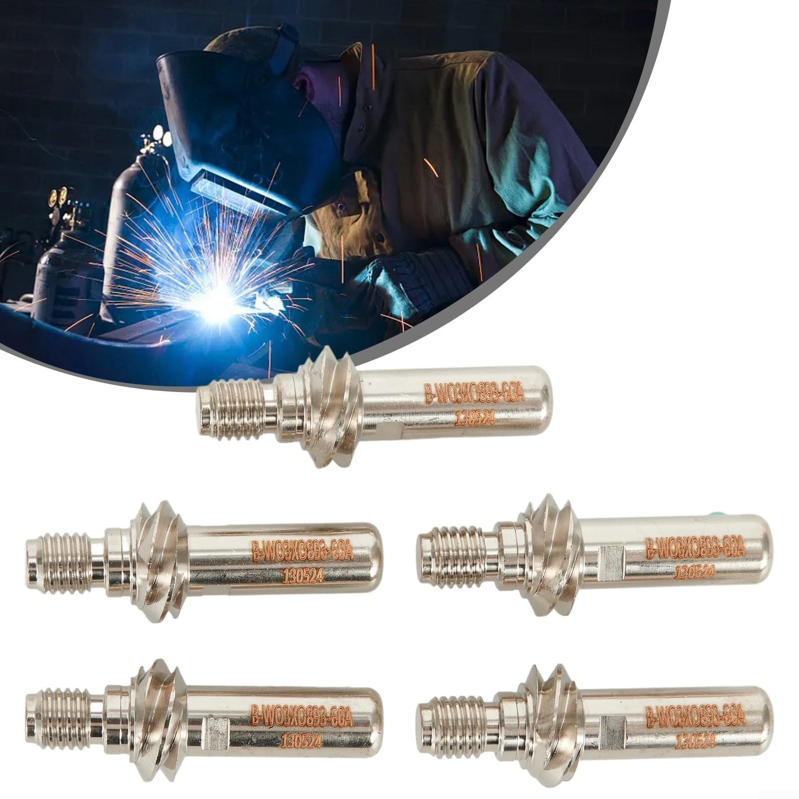 Lot de 5 électrodes de coupe plasma KP2845-1 pour LC105 Tomahawk 1538 W03X0893-60A