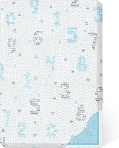 Pack and Play - Cubrecolchón de espuma viscoelástica de doble cara de 38 x 26 pulgadas, colchón portátil para cuna de bebé con funda extraíble