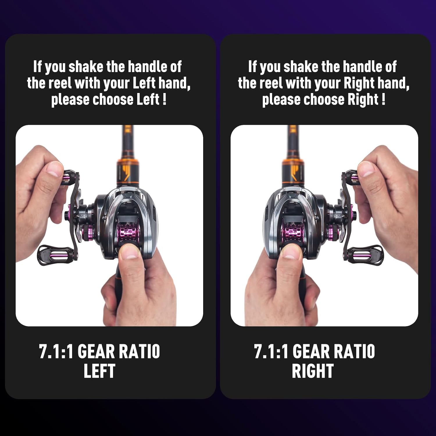 Kingdom 4.76oz Ultralight Finesse Baitcasting Fishing Reel 8+1BB Surper Smooth 7.1:1/8.1:1 Gear Ratio,Easily Cast Lures Down to 1/16 oz,Shallow/Deep Spool Casting Reel