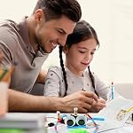 STEM Electric Circuit Kit, Electricity Science Project Light Bulb Experiments for Kids Teens, Electrical Engineering Kits Age 8-12 12-14, Fruit Energy Projects Circuits Experiment