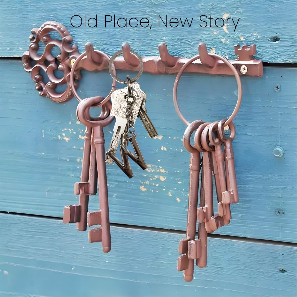 Yuxh Initial Keychain for Men A-Z Letter Key Chain for Boys Alphabet Keyring Silver Heartfelt Gift - Image 2