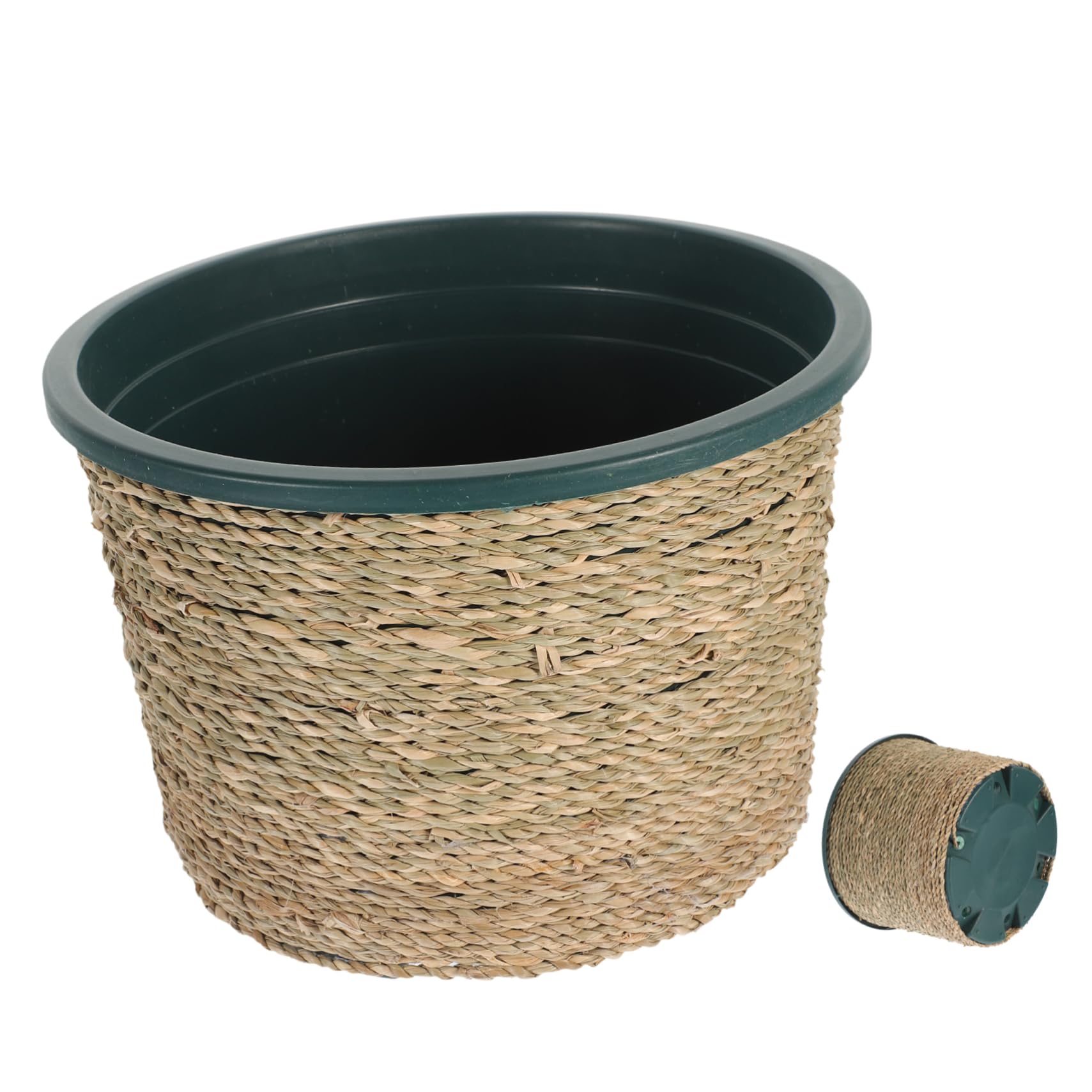 Panier de rangement végétal tressé pour créer un coin de nature sur votre balcon