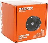 Vista 9 de KICKER (2) Tweeters de bala de montaje dual ST4TW de 1.5 pulgadas Pro Audio de 4 ohmios 49ST4TW