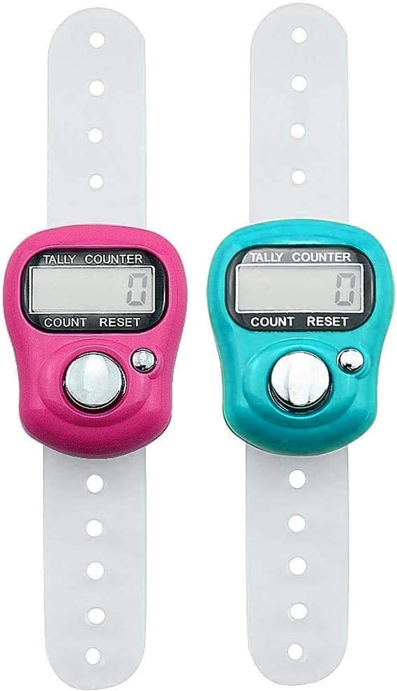 GORILLAPLANET 2 Mini LCD Electronic Digital Display Finger Hand Tally Counter Counting