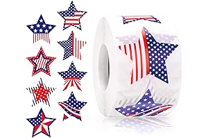 Patriotic & Vote Stickers for July 4th Decor