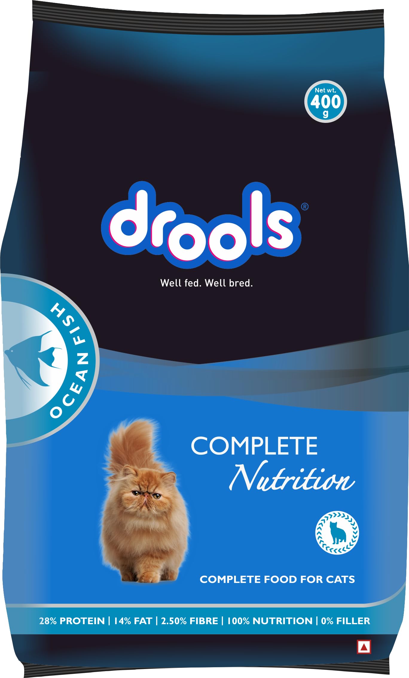 Drools Adult (+1 Year) Dry Cat Food, Ocean Fish - 400g (B091F8M3RH) Amazon Price History, Amazon Price Tracker