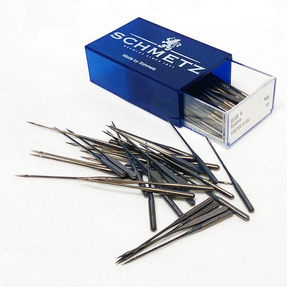 SCHMETZ Super Nonstick Super Universal Sewing Machine Needles - Embroidery, Vinyl & Adhesive Supplies, Size 70/10, Box of 100