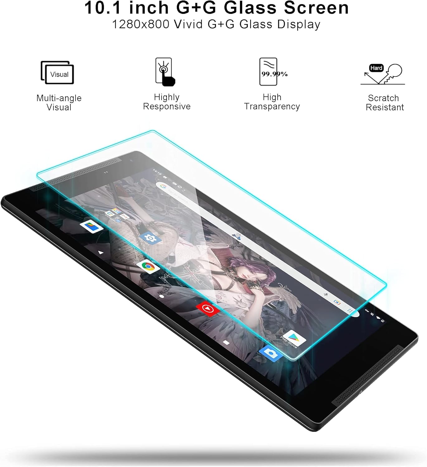 40% оƒƒ Dіѕсоunt 10.1 inch Tablet,2GB RAM 32GB, 1.8GHZ Quta Core Processor, Android Tablet,Google Play,2MP+5MP Camera, Bluetooth, 2.4GHz WiFi, Type-C GPS TF 512GB Expansion, TJD Tablet