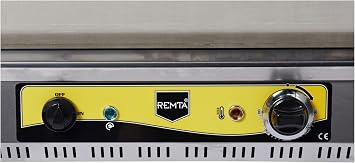 Remta R85 70 Cm Plate Grating Electric, Silver Color, 2800 W, Stainless Steel